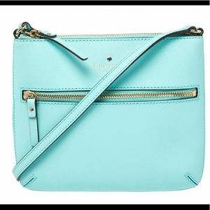 Kate Spade NY Cedar Street Tenley crossbody leather purse in aqua.